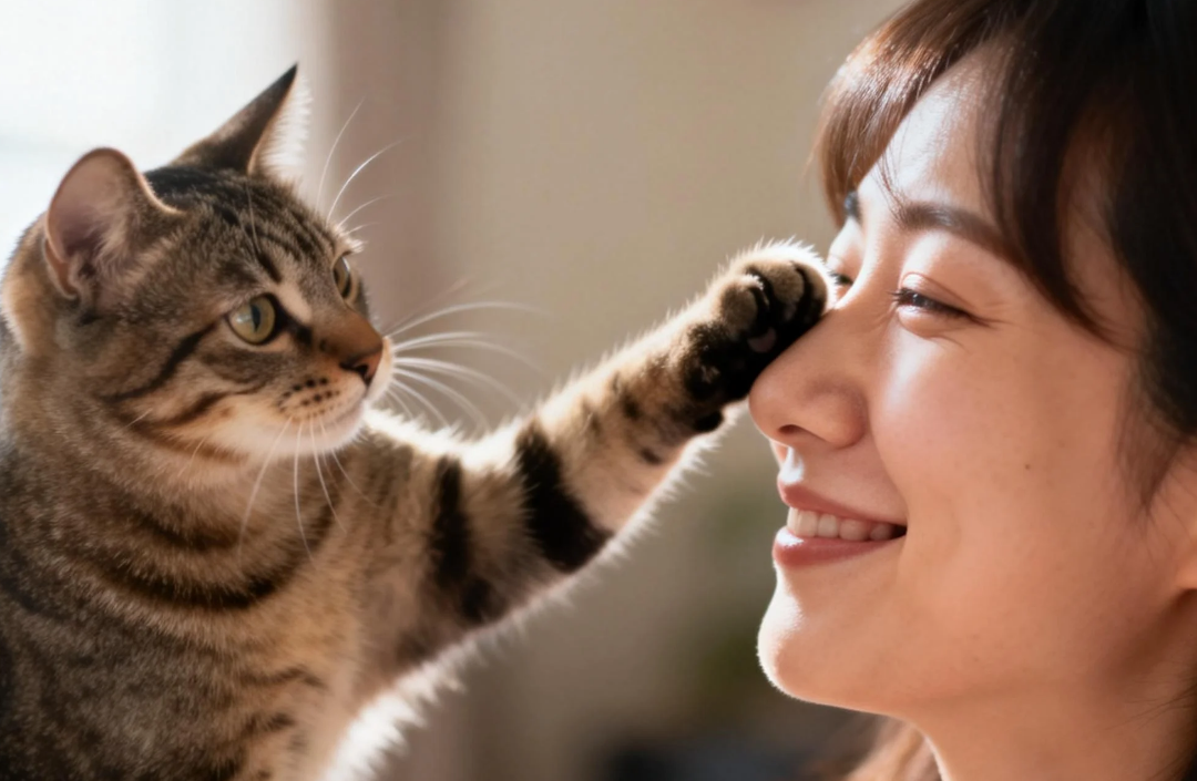 猫通人性的4种行为，中1个就是捡到宝！