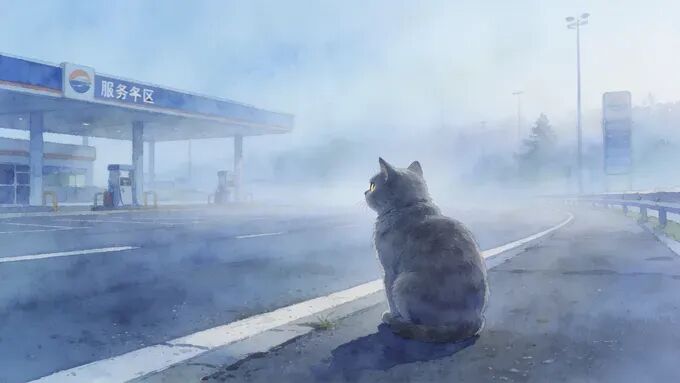 猫真的养不熟吗？蓝猫在高速服务区死守14天，见到主人那一刻泪崩了